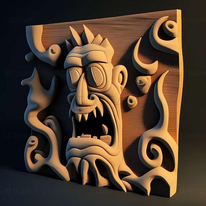 3D model Day Of The Tentacle game (STL)